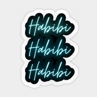 3x Habibi Blue Sticker